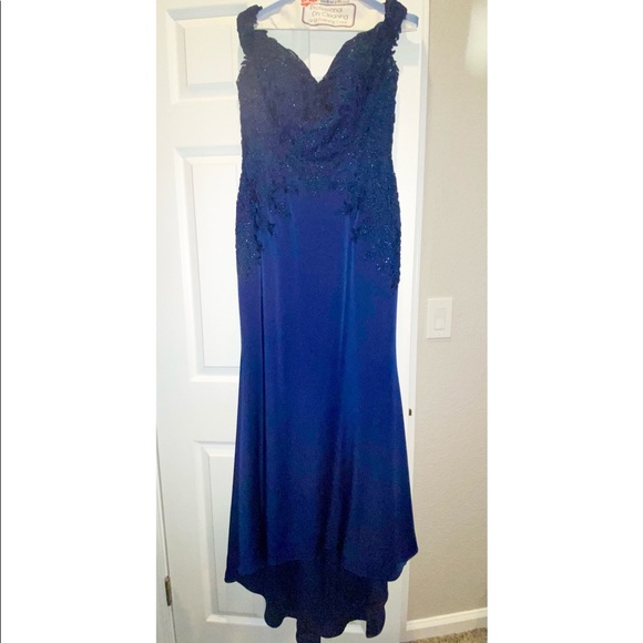 Dancing Queen Dresses & Skirts - Elegant Navy Blue long cocktail dress